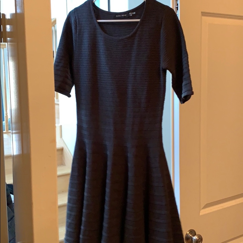 Grey sweater dress